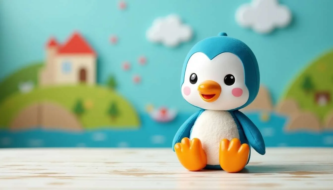 Zoom sur valentin le pingouin linkimals et le livre interactif comptines