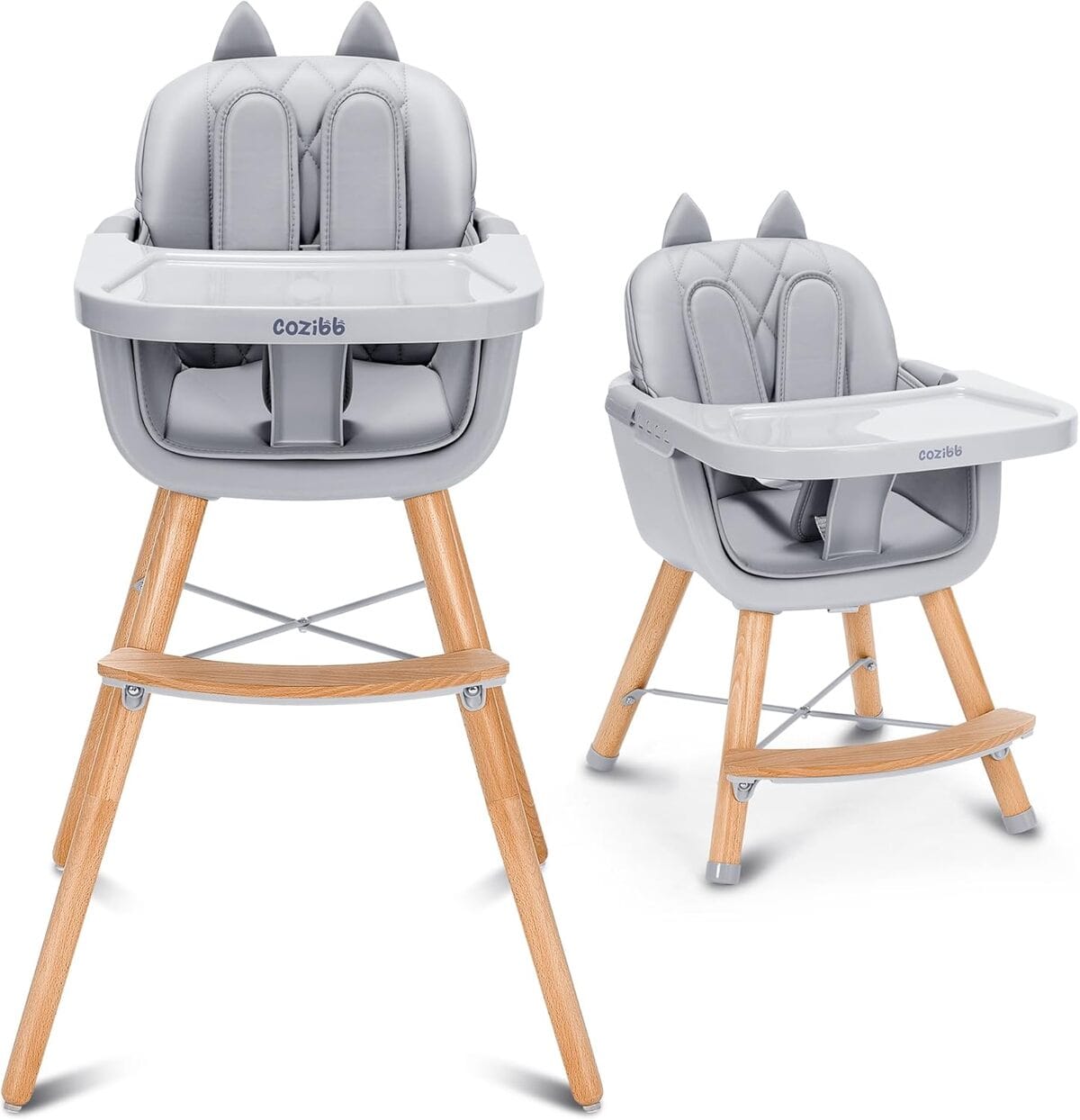 Cozy N Safe Avon Chaise Haute Bébé - Pliable Avec Plateau Réglable