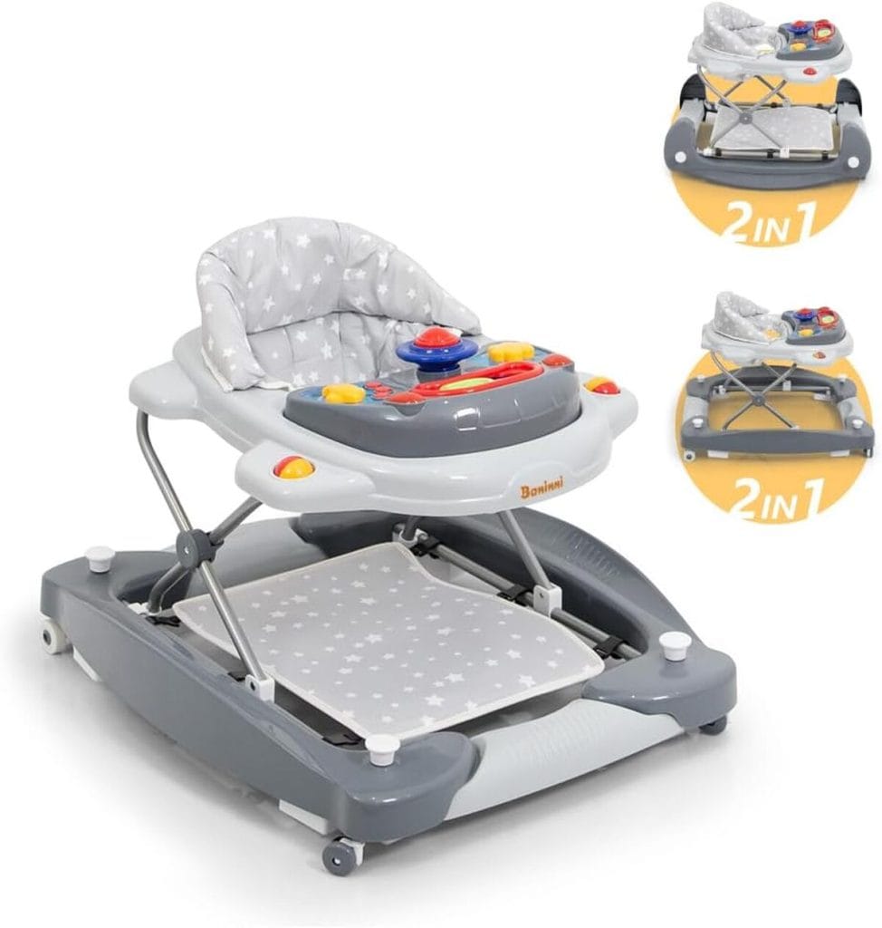 Baninni Draisienne Pliable Azura Noir-Blanc Pour Enfants 1-3 Ans