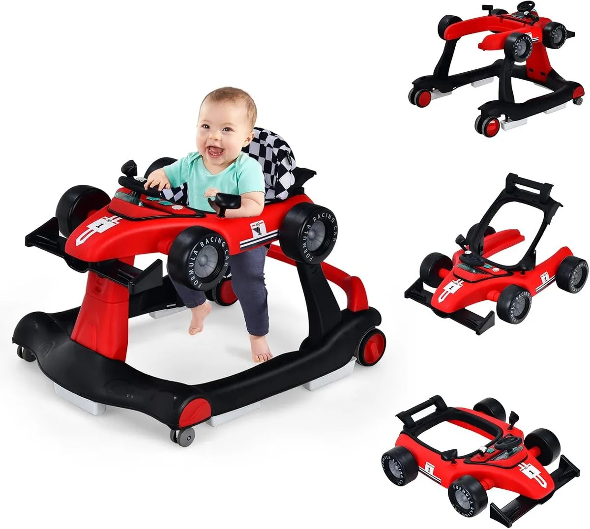 Test du trotteur Costway 4 en 1 : confort et éveil pour bébés 6-18 mois