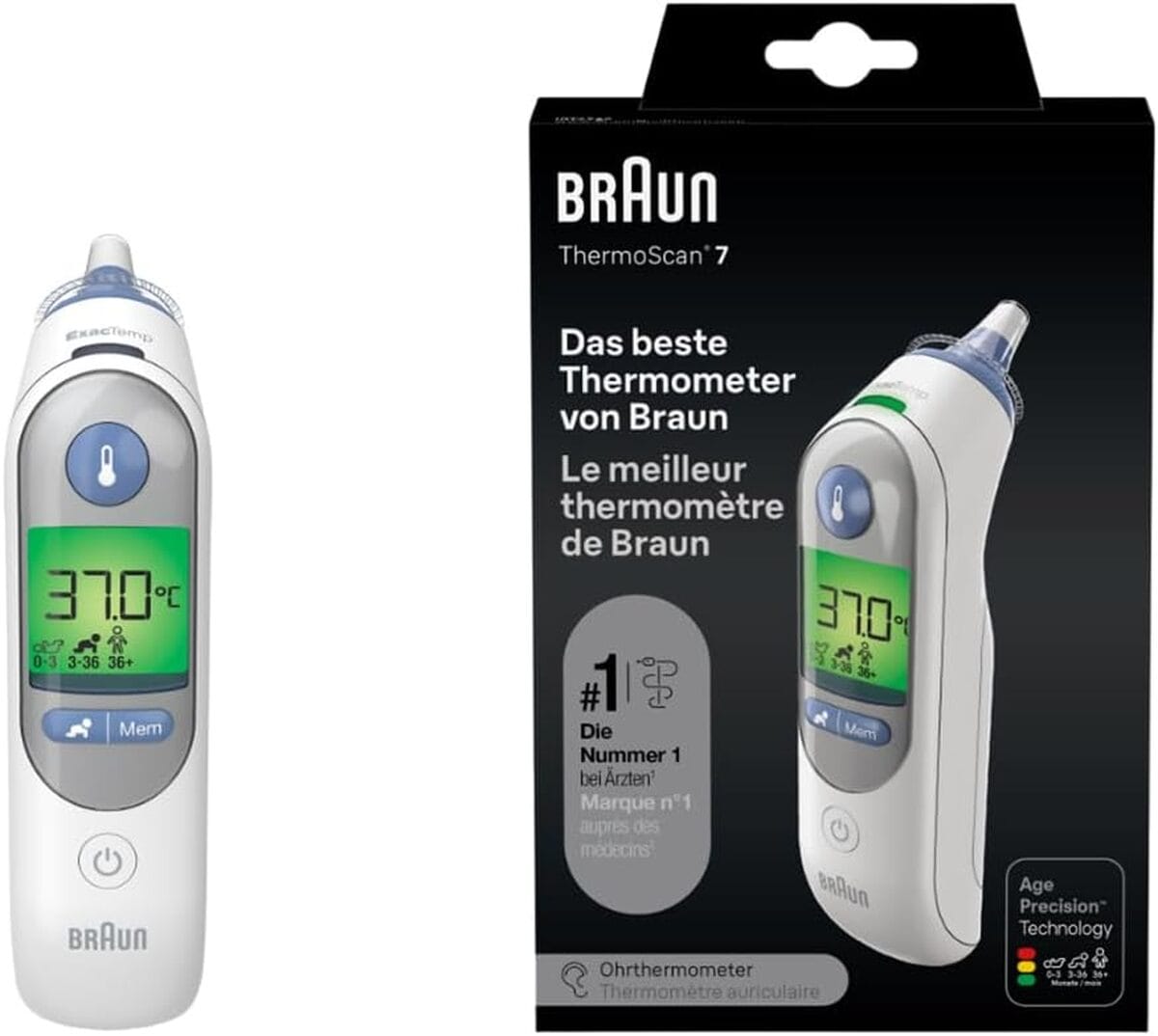 Test du Braun ThermoScan 7 : thermomètre précision bébé