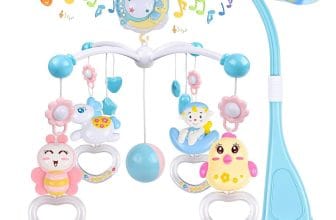 Test du mobile musical Weinsamkeit pour lit bébé : veilleuse, projecteur et hochets rotatifs