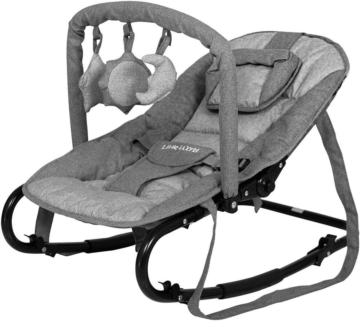 Test du transat Little World Starwing gris : confort et amusement pour bébé