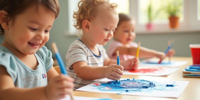 Top peinture au doigt pour bébé et enfant