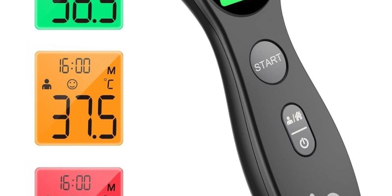 Test : thermomètre frontal numérique sans contact pour bébé et adultes