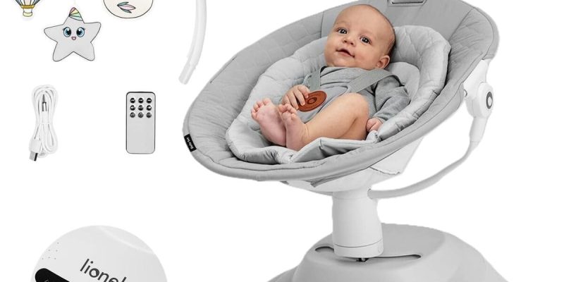 Balancelle LIONELO Bella : confort Pivotant 360° et Sécurité pour Bébés