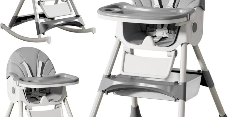 Test : chaise haute bébé 6 en 1, pliable et évolutive