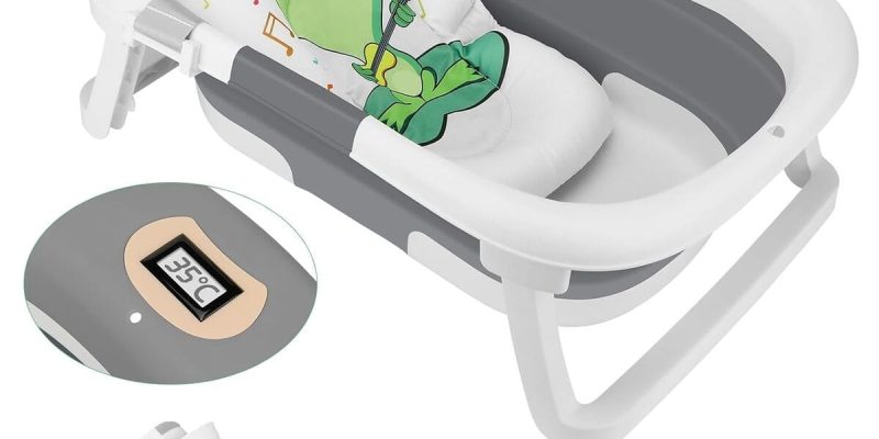 Test de la baignoire bébé pliable grenouille : ergonomie et innovation au rendez-vous