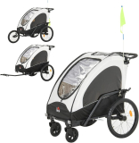 Test de la remorque vélo 3 en 1 Homcom : jogger pour enfants