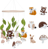 Test du mobile musical bébé : l&rsquo;élégance en feutre et bois