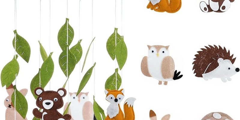 Test du mobile musical bébé : l&rsquo;élégance en feutre et bois