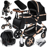 Test KESSER® 3en1 : poussette Combinée Tout-Terrain & Accessoires