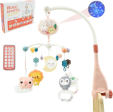 Test : mobile musical Aolkee pour bébé fille, pivotant à 360°