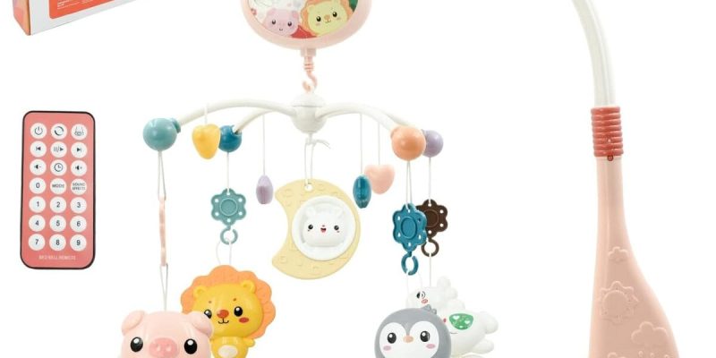 Test : mobile musical Aolkee pour bébé fille, pivotant à 360°