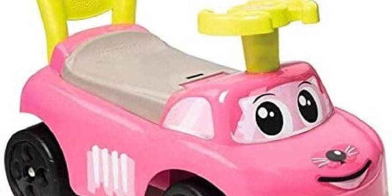 Test Smoby : porteur Rose et Trotteur pour Bébés, avec Coffre