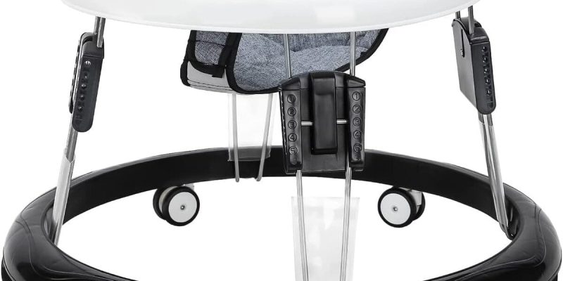 Test Trotteur bébé : confort et réglable dès 6 mois (Gris)